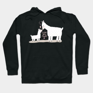 I love you mum Llamas mother and baby Hoodie